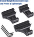 LONSEL 45 Offset 3 4 5 45 Offset Picatinny Rail Mount, Slots Degree Picatinny Rail Mounts Aluminum Low Profile Adapter