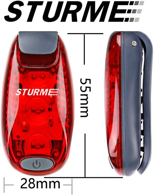 STURME LED Safety Light Strobe Lights, Best Flashing Warning Clip for Daytime Running, Walking, Bicycle, Night High