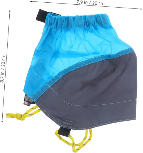 NOLITOY Low Lightweight Trail Running Gaiters - Waterproof Ankle Gaiters for Shoes Boots, Hiking, Walking, Blue