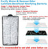 TARARIUM 4Pcs Aquarium Filters Replacement - Active Carbon Cartridges Bio Filter Plate for Hang on Back Filter Clean