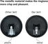 Pet Training Bell, 1 Pack Call Bell for Dog or Cat, 2.83 Inch Diameter with Metal Construction in White