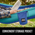 Gorilla Grip 9x4.5 FT Durable Portable Camping Hammock, Holds 400lbs with Heavy Duty Tree Straps, Blue