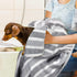 KinHwa Super Absorbent Dog Towel, Microfiber Drying Towel for Small, Medium, Large Dogs and Cats, 30inch x 50inch (1