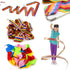 Rainbow 4M Gym Dance Ribbon, Rhythmic Art Gymnastic Streamer Stick, Training Equipment for Gymnastics