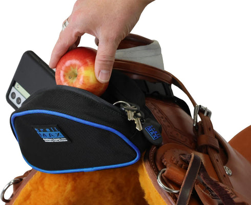 TrailMax 500 Series Saddle Bag - Pommel Pocket for Horse Trail Riding; Western & Endurance Saddles; Cellphone Horn Bag