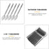2 1 6.69In Multifunctional Spork in Thick Translucent Grey Fork and Spoon Compact Tableware for Camping Hiking Barbecue