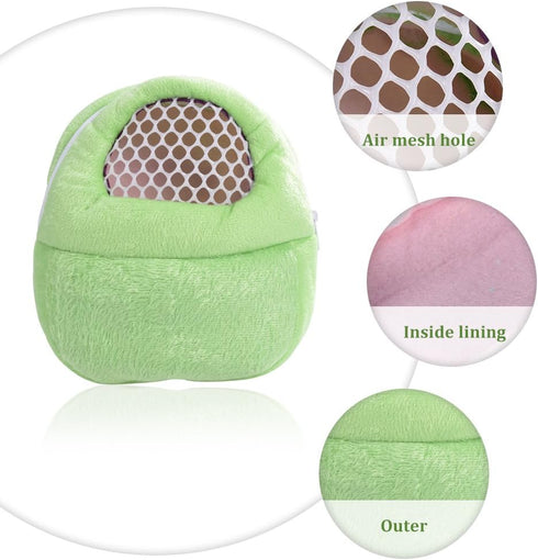 1 PCS Portable White Mesh Bag, African Hedgehog Hamster Breathable Pet Carrier, Handbags Puppy Cat Travel Backpack