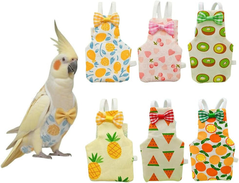 Generic Bird Diapers for Parrot, Cockatiels Conure Monk Parakeets Pigeon, Reusable Parrot Nappy,