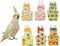 Generic Bird Diapers for Parrot, Cockatiels Conure Monk Parakeets Pigeon, Reusable Parrot Nappy,