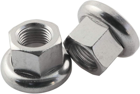 ZRM&E 4pcs M10 Bicycle Wheel Axle Nuts, 10mm Rear Wheel Screw, Nonslip Shaft for Mountain Bike and Road Vehicle