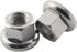 ZRM&E 4pcs M10 Bicycle Wheel Axle Nuts, 10mm Rear Wheel Screw, Nonslip Shaft for Mountain Bike and Road Vehicle