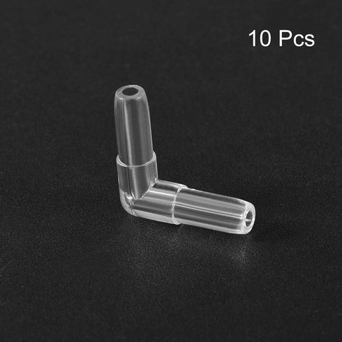 uxcell Aquarium Air Valve Connector, Plastic Inline Tubing L-Shaped Non-Return Valves for 4mm Fish Tank 10pcs