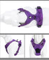 TRUE LOVE TLH5651 Adjustable No-Pull Dog Harness, Reflective Pup Vest, Comfortable Control, Brilliant Colors (Purple, L)