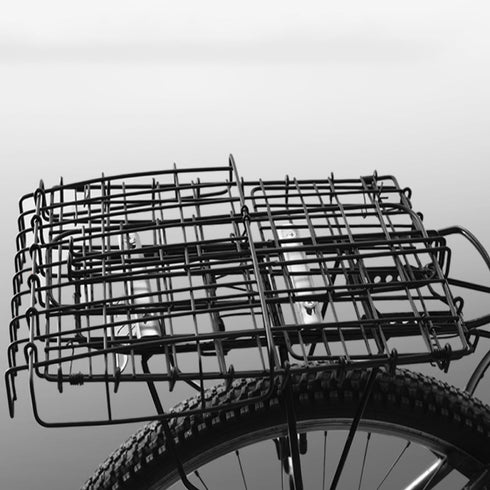 Backpack Universal Foldable Rear Shelf Bike Basket Thickened Steel Cycling Cargo Basket for Mountain Bikes Pet Carrier