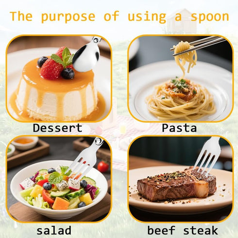 YangQian Set Backpacking Camping Utensil with Case Folding Tableware Cutlery Foldable Spoon Fork Chopsticks Travel