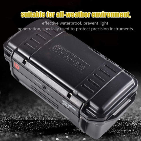 Tbest Eboxer Protective Waterproof Case, Outdoor Shockproof Airtight Survival Box for Fishing, Hiking, Black