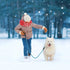2 Pack Dog Leash 5 FT Heavy Duty Nylon Rope with Comfortable Padded Handle, Sturdy Reflective Threads for Medium Large
