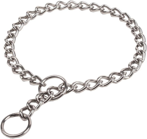 SGODA Chain Dog Training Choke Collar, 24 in, 3.5 mm
