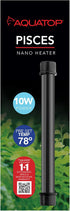 Aquatop 10W Pisces Nano Heater, Fully Submersible for Nano Fish Tanks Up to 3 Gallons