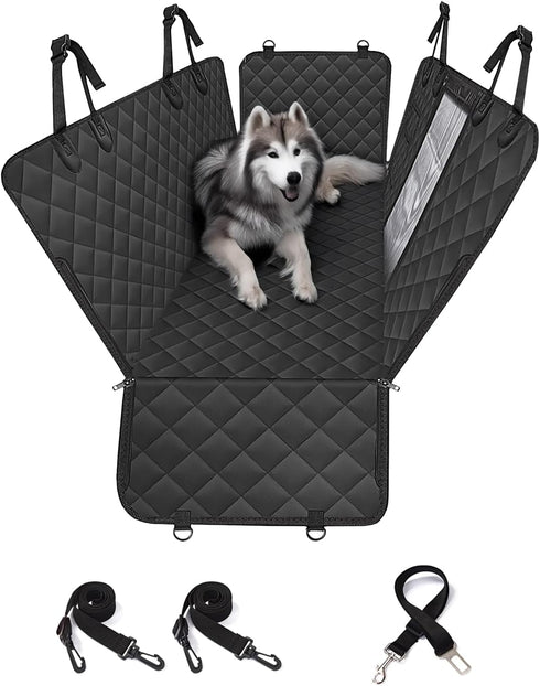 pettycare Dog Car Seat Cover for Back Seat, 600D Heavy Duty Waterproof