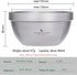 (800ml) Boundless Voyage Titanium Double Walled Bowl Oatmeal Rice Soup Yogurt Bowl Ultralight Portable Tableware