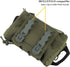 Tactical Military Pouch MOLLE, Rapid First-aid Belt Pouch, Survival Two-piece System Med Roll Carrier