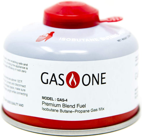 GasOne Camping Stove Fuel Blend Isobutane, Efficient and High Output