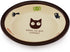 Oval Ceramic Cat Food Bowl, Cute Cartoon Pattern, Basic Dog & Cat Bowl, Small Pet Feeding Dishes, Dishwasher Safe