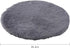 24 Inch Plush Dog Bed Mat, Warm Fluffy Round Puppy Crate Pad, Anti-Slip Waterproof Bottom for Small Medium Dogs