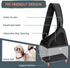 SlowTon Dog Sling Carrier, Hands-Free Papoose for Small Animals Up to 12 lbs, Adjustable Padded Strap, Machine Washable