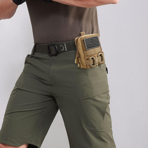 FRTKK 2 Pack Molle Pouches - Tactical Compact Water-Resistant EDC Pouch Bag, Small Utility Pouch