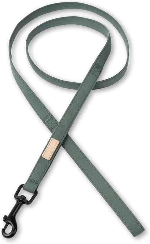 FuzzYard Life Dog Lead | Size L | Stylish Premium Cotton Design in Myrtle Green for Everyday Walking and Training