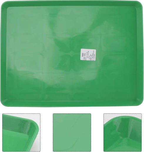 POPETPOP Small Replacement Pan for Puppy Crate | Plastic Dog Cage Tray for Pet Cages, Crates, Kennels, Green