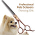 Fenice Peak Thinning Shears for Dogs and Cats, Professional 440C Stainless Steel Trimming Scissors 7.5''