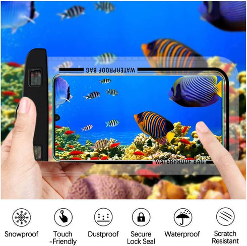 SITAKE 4 Pcs Waterproof Pouch Bags Set, 2 Waterproof Waist Pouch with Adjustable Waist Strap, 2 Waterproof Phone Cases