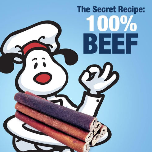 ValueBull USA Collagen Sticks - Premium Beef Dog Chews, Medium 6 Inch, 25 Count, Rawhide-Free, Healthy for Joints