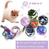 MAIYU Cat Balls - 5 PCS Colorful Yarn Balls with Built-in Bell, Interactive Kitten Toys