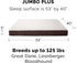 Furhaven Replacement Dog Bed Cover, Sherpa & Suede Mattress, Machine Washable, Espresso, Jumbo Plus (XX-Large)