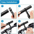 RIIPOO Aluminum Alloy Bike Handlebar Extender, 11.8" Dual Bracket for Mountain Cycling, Secure Mount for Lights