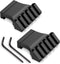 Picatinny Offset Rail Mounts, 45 Degree Aluminum Low Profile Mount for Flashlight Laser Sights Optics