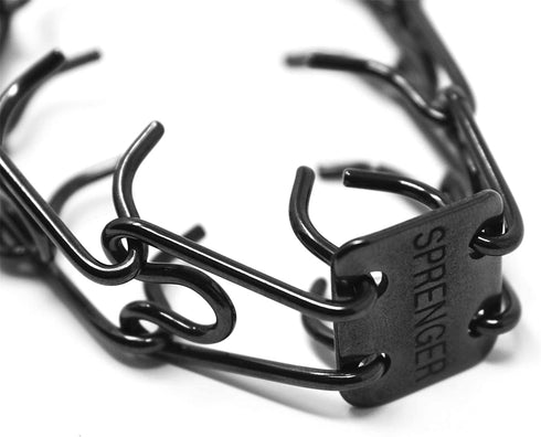 HS Herm. SPRENGER Germany Black Stainless Steel Prong Dog Training Collar, Ultra-Plus Pet Pinch Collar, Made in Germany