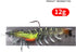 QIANGAN 3 Pcs Soft Silicone Artificial Bait Luminous Fake Shrimp Fishing Accessories with Bead Swivels Hook for Fishing