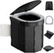 Portable Camping Toilet with PU Cushion, Folding Porta Potty for Adults with