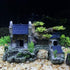 Classical Lifelike Chinese Landscape Resin Aquarium Castle Decorations, Fish Tank Ornaments (River)
