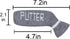 Scott Edward Knitted Blade Putter Cover, 1 Piece Pack, Cute and Soft for Golf Blade Putters
