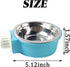 3PCS Crate Dog Bowls with Food Scoop Removable Hanging Stainless Steel Water Food Feeder Pet Cage Coop Cup for Kitten, Puppy, Birds, Rats, Guinea Pigs