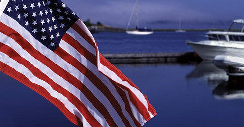 Taylor Made Sewn American Flag for Boats, 24" x 36", Marine-Grade Nylon, Fade Resistant