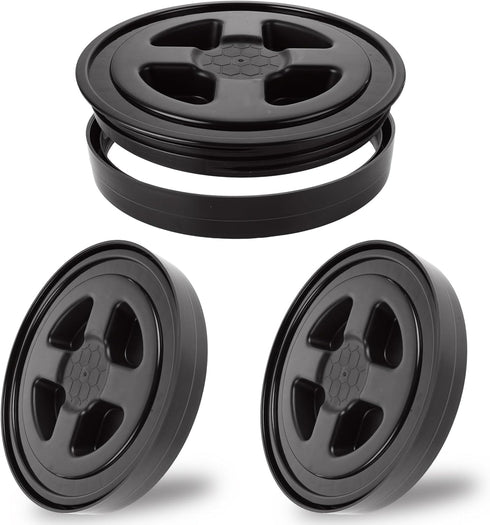 3PCS 5 Gallon Screw Top Lids, Leak-Proof Seal Lids Bucket for Pet