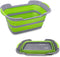 Multipurpose Collapsible Pet Bathtub - Portable Laundry Basket-Foldable Bathing Tub with Drainage Hole, 7.1 Gal/27L