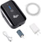 AQQA Aquarium Air Pump, Battery Rechargeable Portable Oxygen Pump for Fresh & Saltwater Tanks, 1.7 W